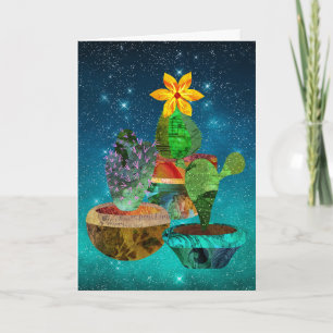 Pricly Cactus Starry Sky Apology Kaart
