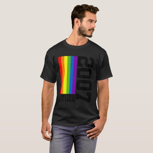 Pride 16e LGBTQ 2007 Queer T-shirt (Voorkant volledig)