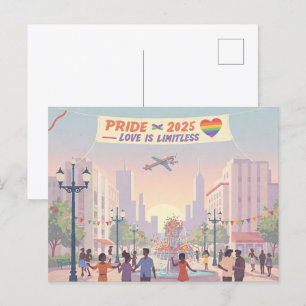 Pride 2025 - Liefde is grenzeloos Briefkaart