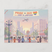 Pride 2025 - Liefde is grenzeloos Briefkaart (Voorkant)
