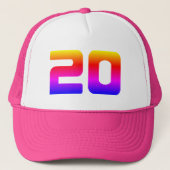 Pride 20e verjaardagsfeestje trucker pet (Voorkant)