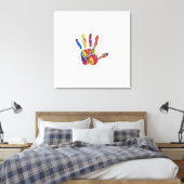 Pride 30" * 30" Ingepakt canvas print (Insitu (Slaapkamer))