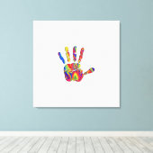 Pride 30" * 30" Ingepakt canvas print (Insitu (Houten vloer))