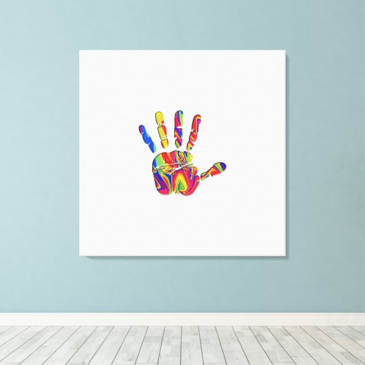 Pride 30" * 30" Ingepakt canvas print (Insitu (Houten vloer))