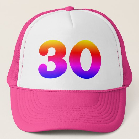 Pride 30e verjaardagsfeestje trucker pet (Voorkant)