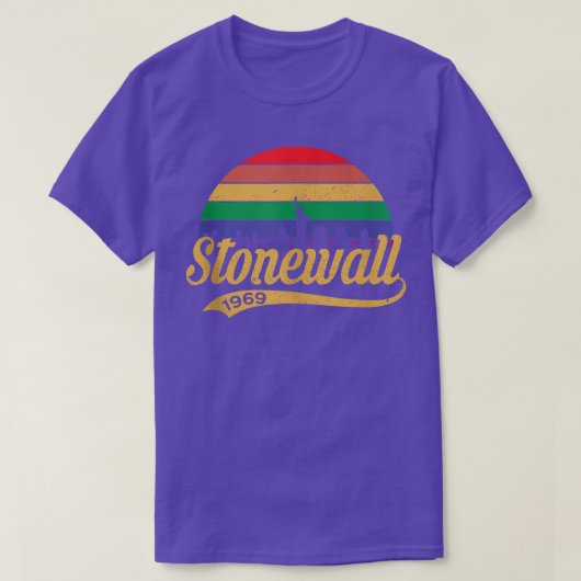 Pride 50th Jubileum Stonewall 1969 was een oproerl T-shirt (Design voorkant)