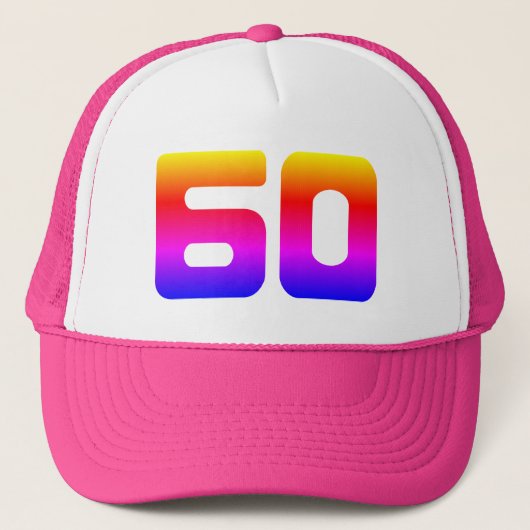 Pride 60e verjaardagsfeestje trucker pet (Voorkant)
