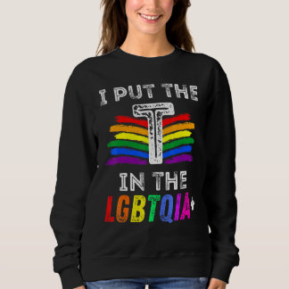 Pride A Zet de T in de LGBTQIA Rainbow Mannen Vrou Trui