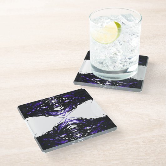 Pride Abstract 7 Deadly Sins Alcohol Ink Art Glazen Onderzetter (Schuin)