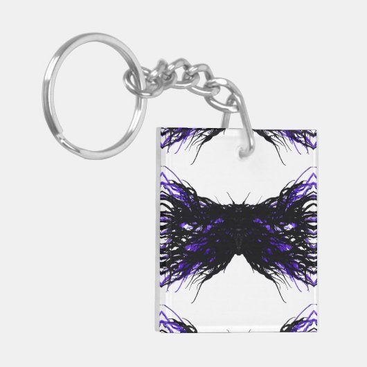 Pride Abstract 7 Deadly Sins Alcohol Ink Art Sleutelhanger (Voorkant Links)