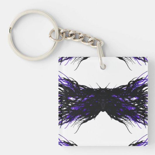 Pride Abstract 7 Deadly Sins Alcohol Ink Art Sleutelhanger (Voorkant)