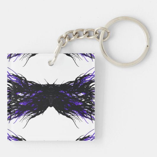 Pride Abstract 7 Deadly Sins Alcohol Ink Art Sleutelhanger (Achterkant)