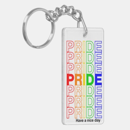 Pride Acryl Sleutelhanger (Voorkant Links)