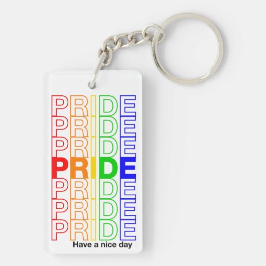 Pride Acryl Sleutelhanger (achterkant)
