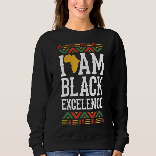 Pride Afro American African American Heritage Blac Trui (Voorkant)