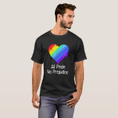 Pride Alle Pride Geen Vooroordelen T-shirt (Voorkant volledig)