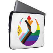 Pride Alliance Laptop Hoesje Sleeve (Voorkant Rechts)