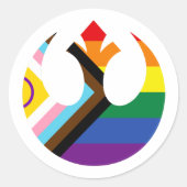 Pride Alliance Ronde Sticker (Voorkant)