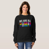 Pride Ally Equality Bi Bisexual Trans Queer Human Trui (Voorkant volledig)