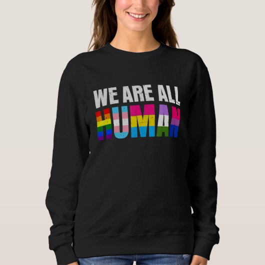 Pride Ally Equality Bi Bisexual Trans Queer Human Trui (Voorkant)