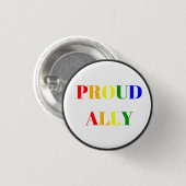 Pride Ally Ronde Button 3,2 Cm (Voorkant /achterkant)