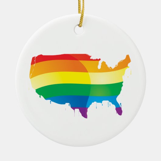 PRIDE AMERICA KERAMISCH ORNAMENT (Voorkant)