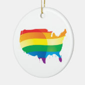 PRIDE AMERICA KERAMISCH ORNAMENT (Links)