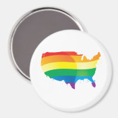 PRIDE AMERICA MAGNEET (Voorkant / Achterkant)