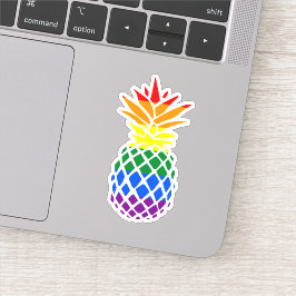 Pride Ananas | Regenboogvlag Sticker