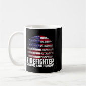Pride And Honor Fireman Gift Proud Firefighter Quo Koffiemok (Links)