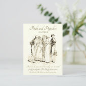 Pride and Prejudice Bingley Darcy Ball Entree Briefkaart (Staand voorkant)