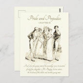 Pride and Prejudice Bingley Darcy Ball Entree Briefkaart (Voorkant / Achterkant)