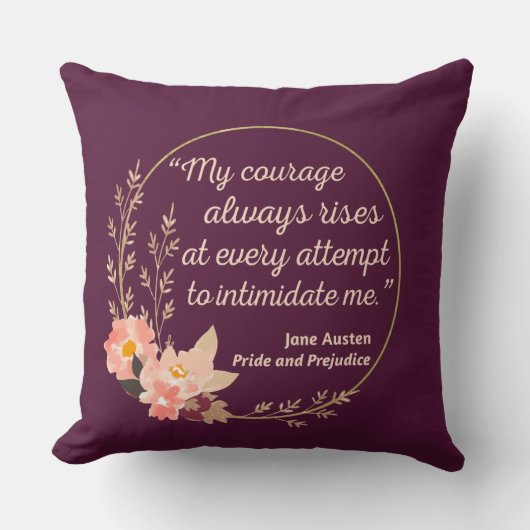 Pride and Prejudice Citaat I - Cute Stijl Kussen (Voorkant)