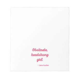 Pride and Prejudice Citaat II - Mooie stijl Notitieblok