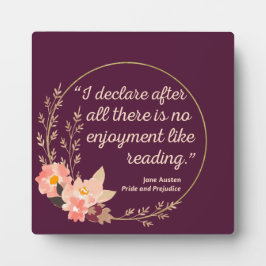 Pride and Prejudice citaat III - Cute stijl Fotoplaat