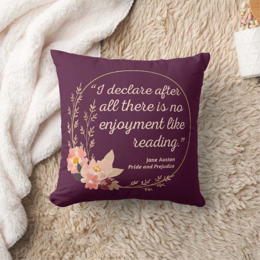 Pride and Prejudice Citaat III - Cute Stijl Kussen (Deken)