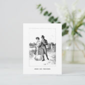 Pride and Prejudice - Elizabeth en de heer Darcy Briefkaart (Staand voorkant)