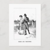 Pride and Prejudice - Elizabeth en de heer Darcy Briefkaart (Voorkant)