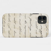 Pride and prejudice handschrift archief Case-Mate iPhone case (Achterkant (horizontaal))