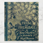 Pride and Prejudice-hoes Wijn Etiket (Enkel label)