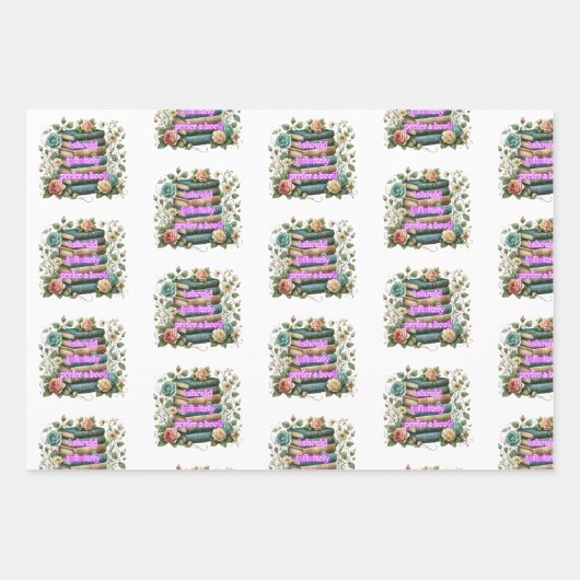 Pride and Prejudice inpakpapier trio pack Vel (Voorkant 3)