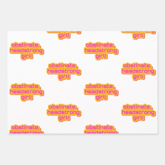 Pride and Prejudice inpakpapier trio pack Vel (Voorkant)