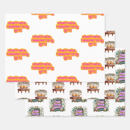 Pride and Prejudice inpakpapier trio pack Vel (Set)