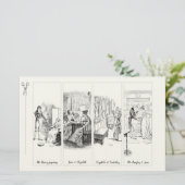 Pride and Prejudice Jane Austen Paper Bladwijzer Briefpapier (Staand voorkant)