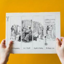 Pride and Prejudice Jane Austen Paper Bladwijzer Briefpapier