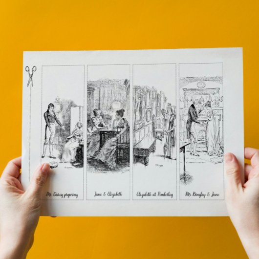 Pride and Prejudice Jane Austen Paper Bladwijzer Briefpapier