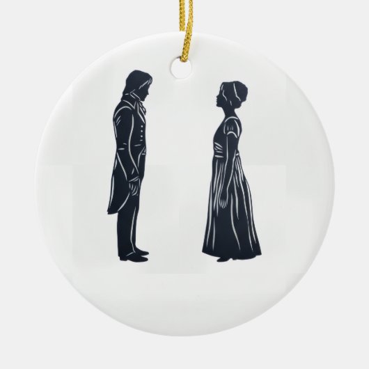 Pride and Prejudice Keramisch Ornament (Voorkant)