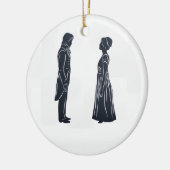 Pride and Prejudice Keramisch Ornament (Links)