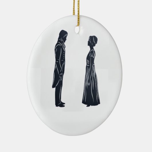 Pride and Prejudice Keramisch Ornament (Rechts)