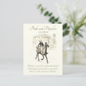 Pride and Prejudice Mr. Bingley op Black Horse Briefkaart (Staand voorkant)
